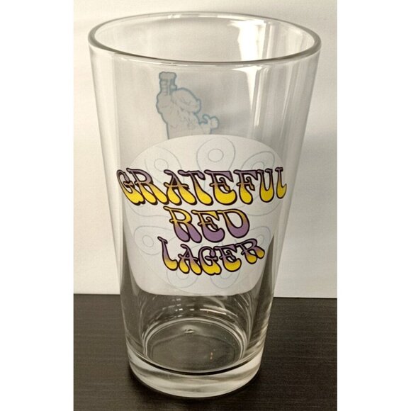 GRATEFUL RED LAGER RARE Beer Drinking Glass Heartland Brewery - Picture 3 of 5